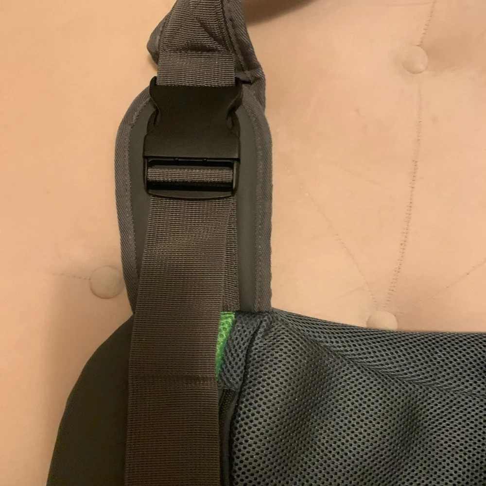 Stylish Green and Gray Men's Bag